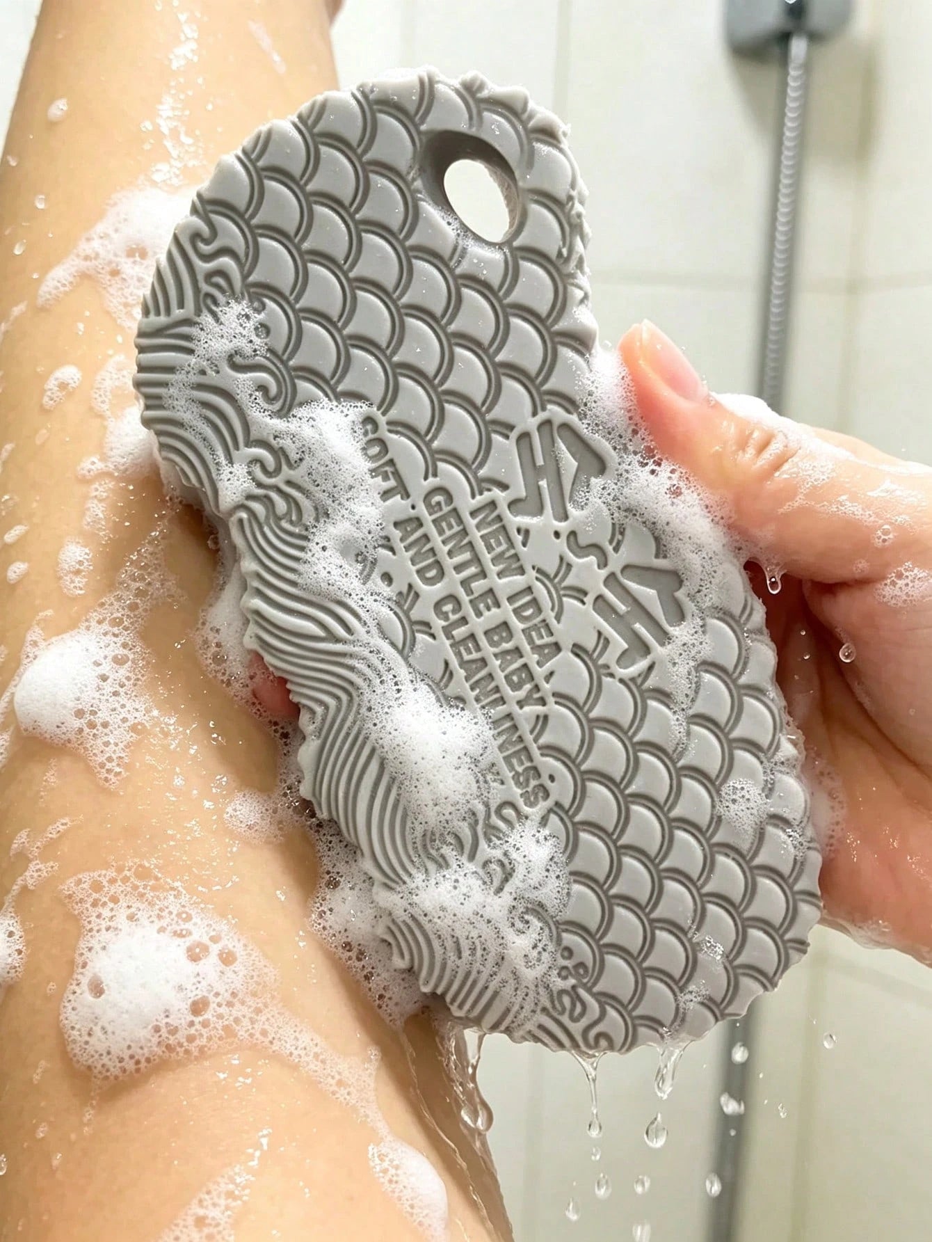 3D Magic Bath Sponge Body Exfoliator, Dead Skin Removal Peeling Sponge, Soft Massage Cleaning Bath Brush, Reusable Exfoliating Body Scrubber, African Net Sponge Substitute, Deep Clean Shower Sponge Fo
