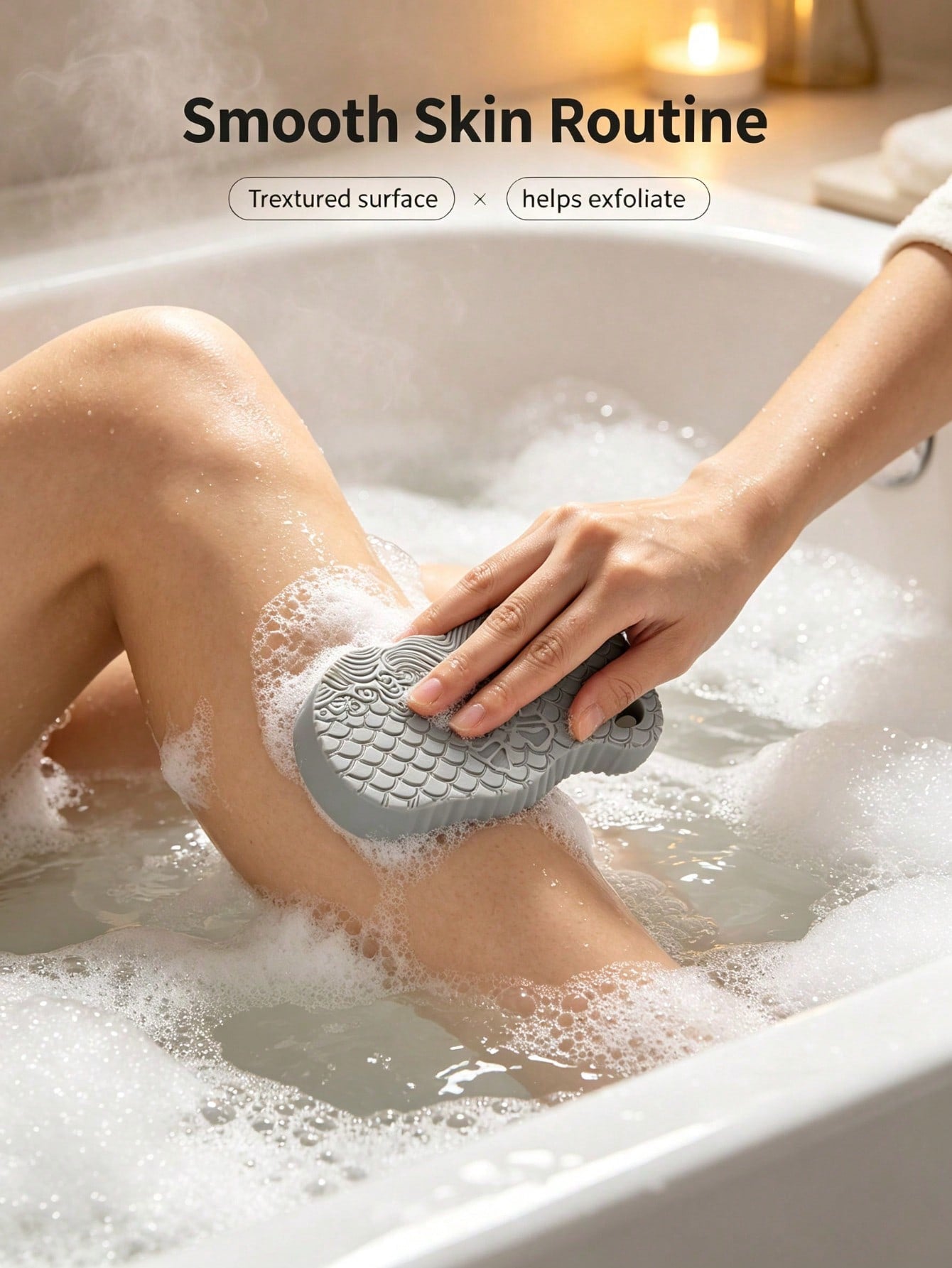 3D Magic Bath Sponge Body Exfoliator, Dead Skin Removal Peeling Sponge, Soft Massage Cleaning Bath Brush, Reusable Exfoliating Body Scrubber, African Net Sponge Substitute, Deep Clean Shower Sponge Fo