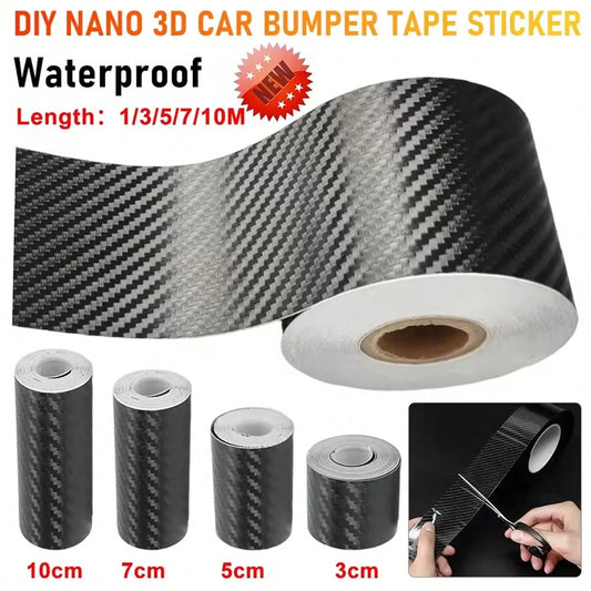 3D Nano Carbon Fiber Car Door Edge Protector Tape, Waterproof Decorative Adhesive Protective Film Tape