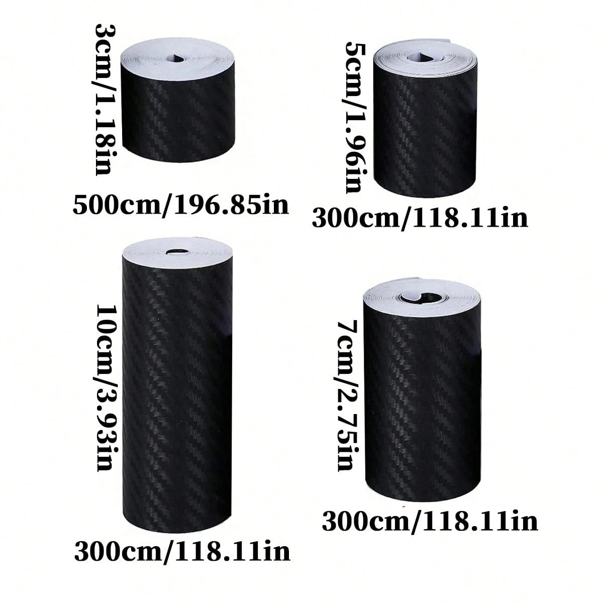 3D Nano Carbon Fiber Car Door Edge Protector Tape, Waterproof Decorative Adhesive Protective Film Tape