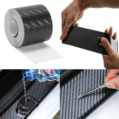 3D Nano Carbon Fiber Car Door Edge Protector Tape, Waterproof Decorative Adhesive Protective Film Tape