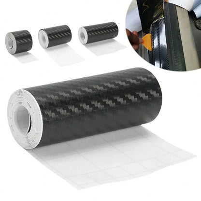 3D Nano Carbon Fiber Car Door Edge Protector Tape, Waterproof Decorative Adhesive Protective Film Tape