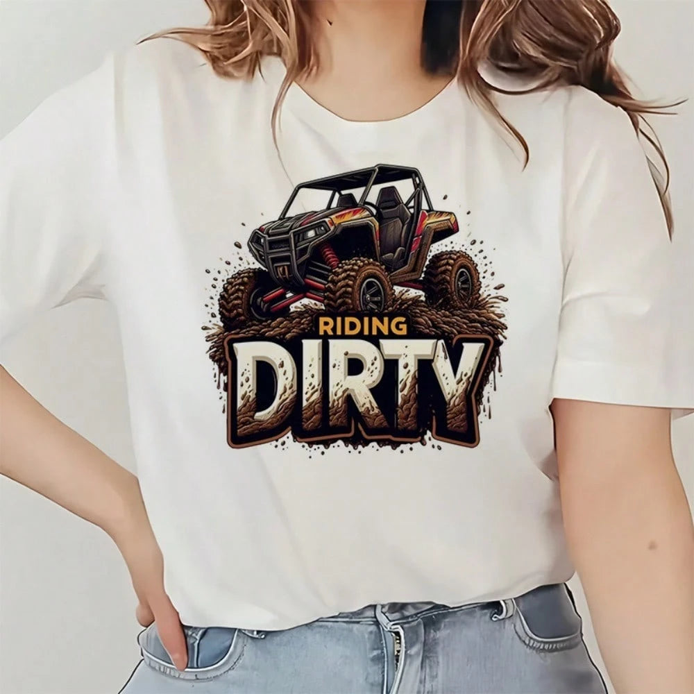 3pcs American Off-Road UTV Heat Transfer Patches, Mud Splash & Flame Graphic Design DIY Iron-On Transfers, Suitable For Clothing, T-Shirt Making, Pillow Decoration And Various Apparel Appliques