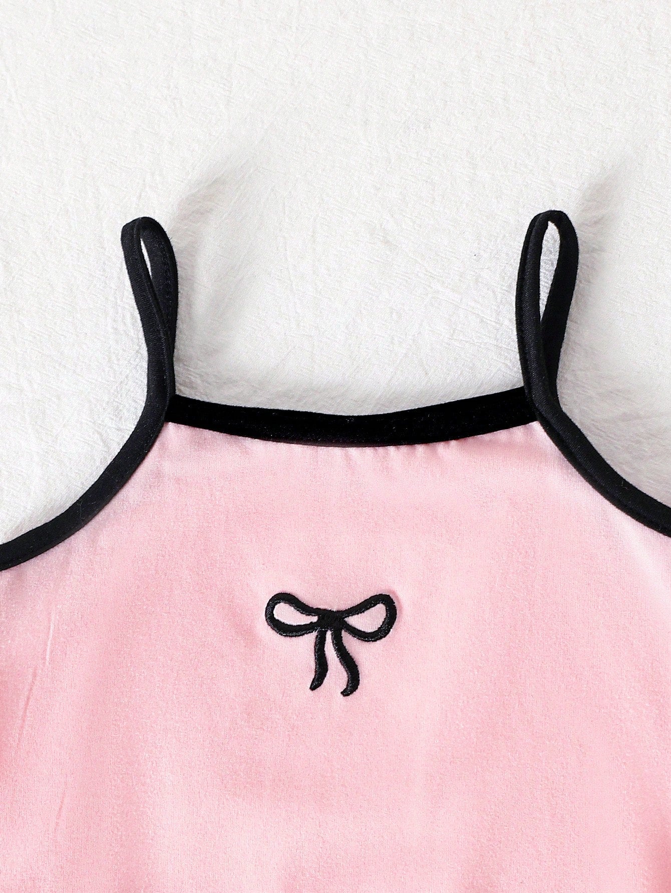 3pcs Baby Girls' Sweet Knit Camisole & Shorts Romper Set, Summer