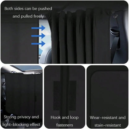 3PCS Car Window Shades Kit,Thickened Car Window Covers For Privacy And Maintaining Cool Auto Interior Temperature,Universal Cars Curtains For Windows