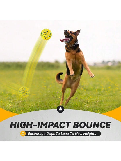 3pcs Dog Balls, Tennis Balls, Dog Toys, Suitable For Intense Chewing,Durable Teething Dog Toys, Floating Water Toys, Picking Balls, Suitable For Large&Medium Dogs