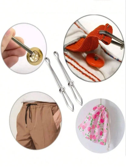 3pcs Elastic Band Threader, Threader, Clip Threader, Cord Threader, Sewing Tools