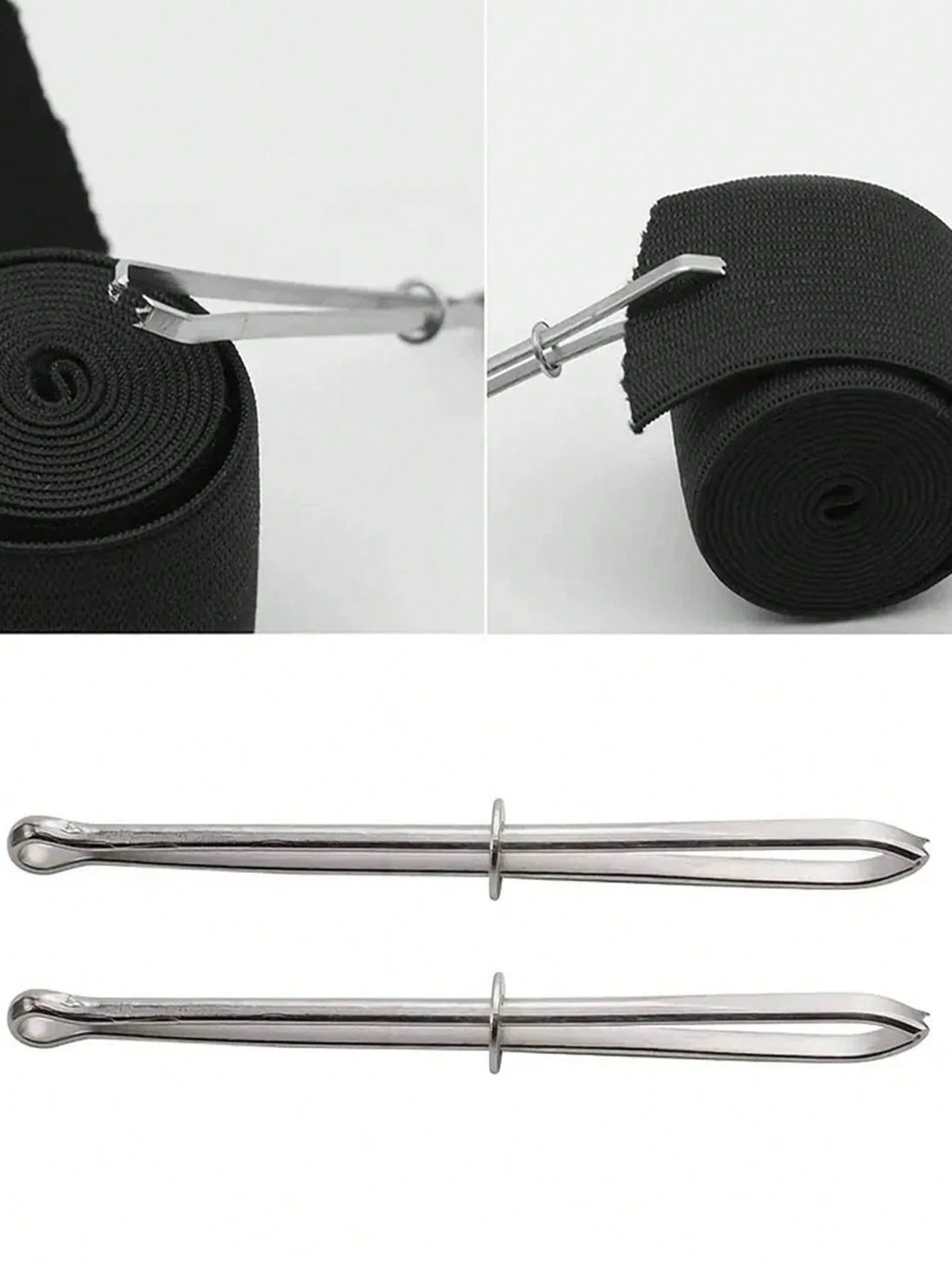 3pcs Elastic Band Threader, Threader, Clip Threader, Cord Threader, Sewing Tools