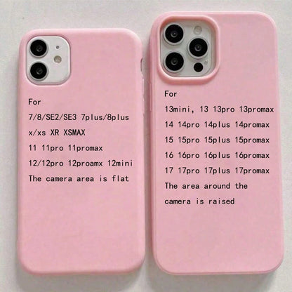 3pcs Matte Solid Color Full Coverage Anti-Drop Phone Case Compatible With Apple 17PROMAX/16PROMAX/15PLUS/15PRO/15/14PROMAX/14PLUS/14PRO/14/13PROMAX/13PRO/13/12PROMAX/12PRO/12 11PROMAX/11PRO/11/XSMAX/X