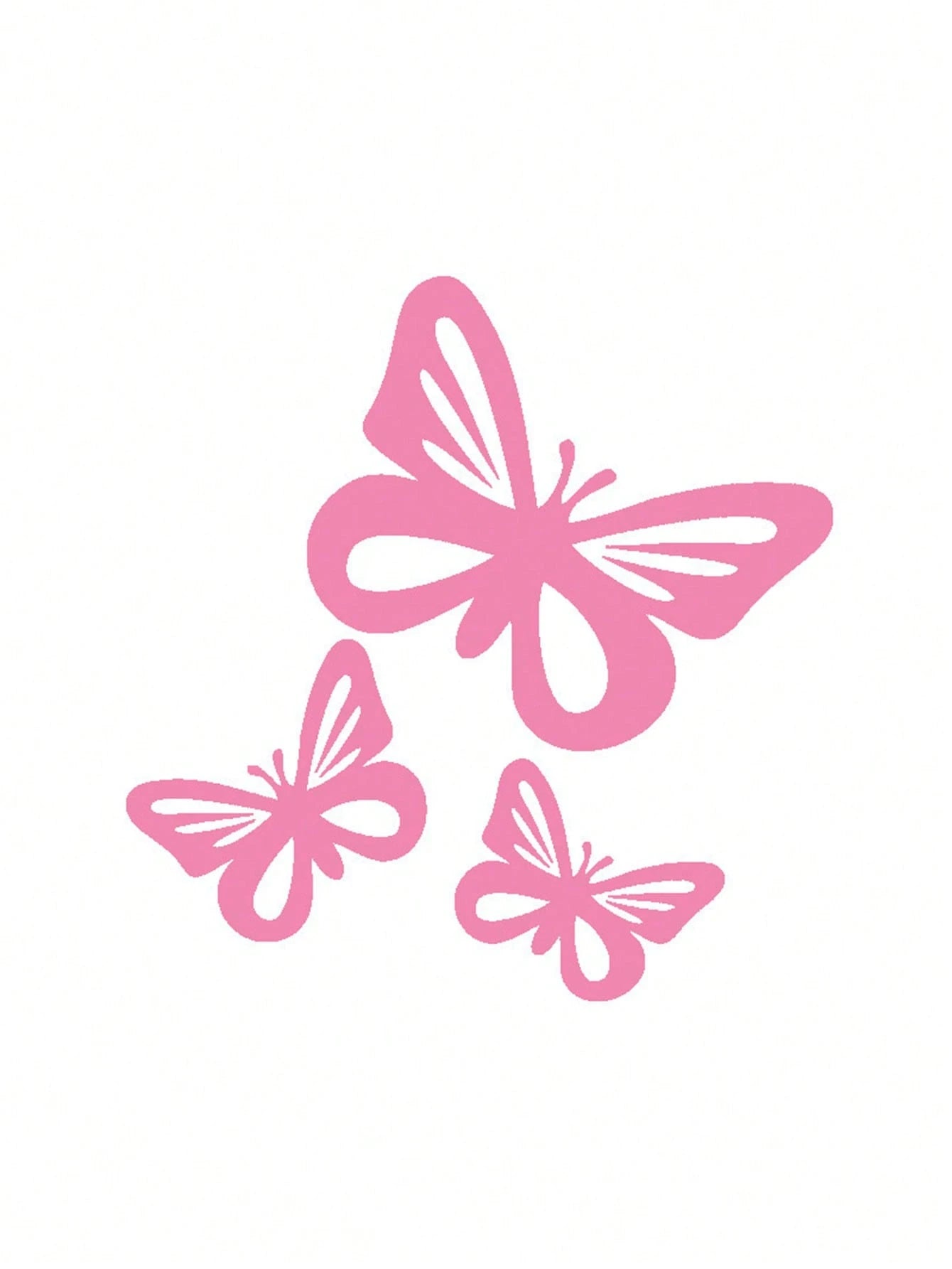 3pcs/Set Butterfly Car Decals Stickers For Gas Cap, Windows, Bumper Decoration