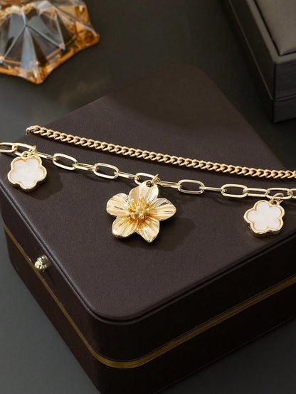 3pcs/Set Fashionable Snake Chain, Braided Chain Anklet Set, Suitable As Gifts For Friends