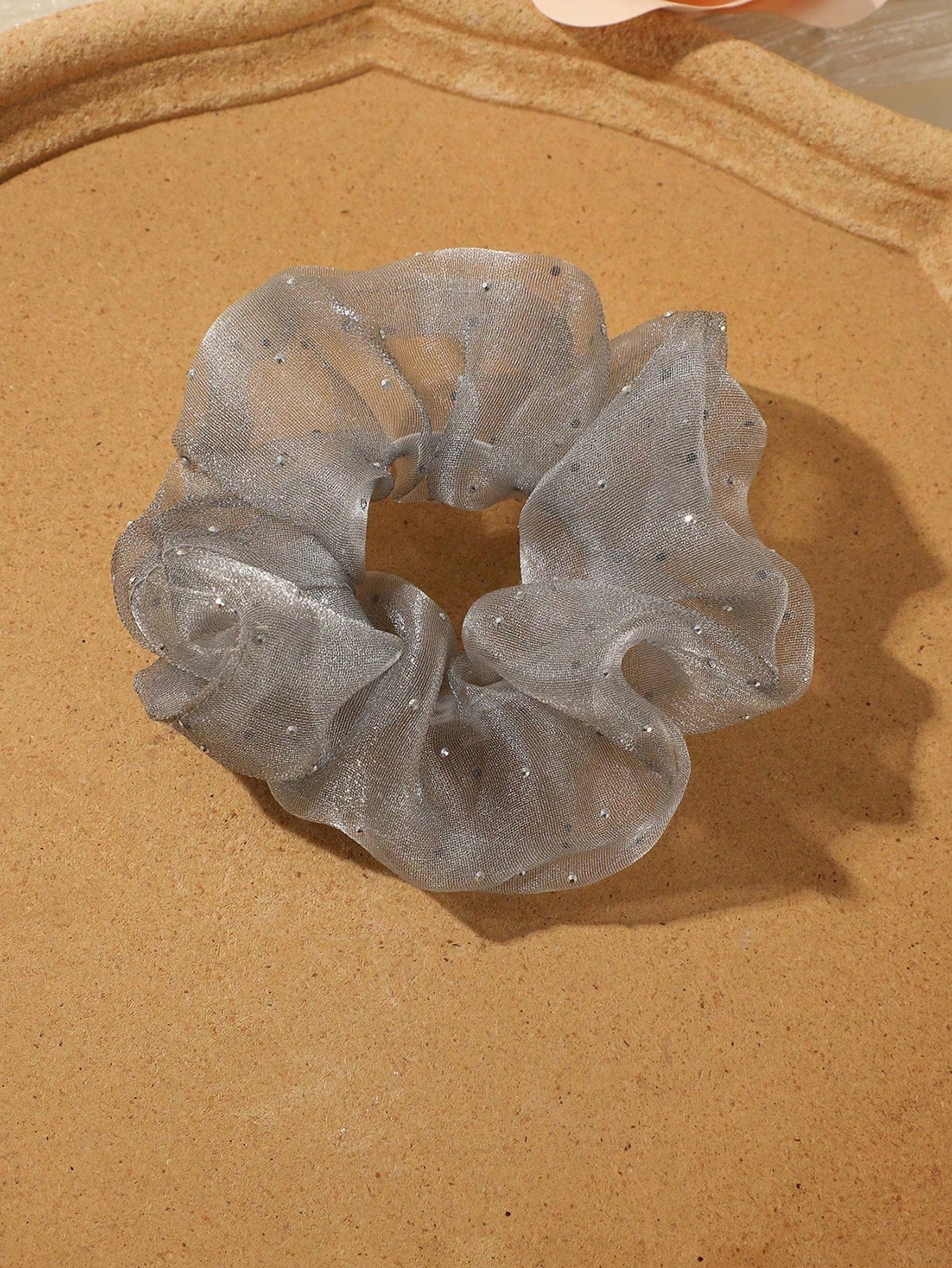 4/1pc Fashionable Elegant Mesh Hair Scrunchie, Pastoral Fairy Style Multi-Purpose Hair Accessory, Daily Wear, Outing, Decoration, Hair Tie, Hair Accessory, Hair Scrunchie, Hair Scrunchie, Headband Pon