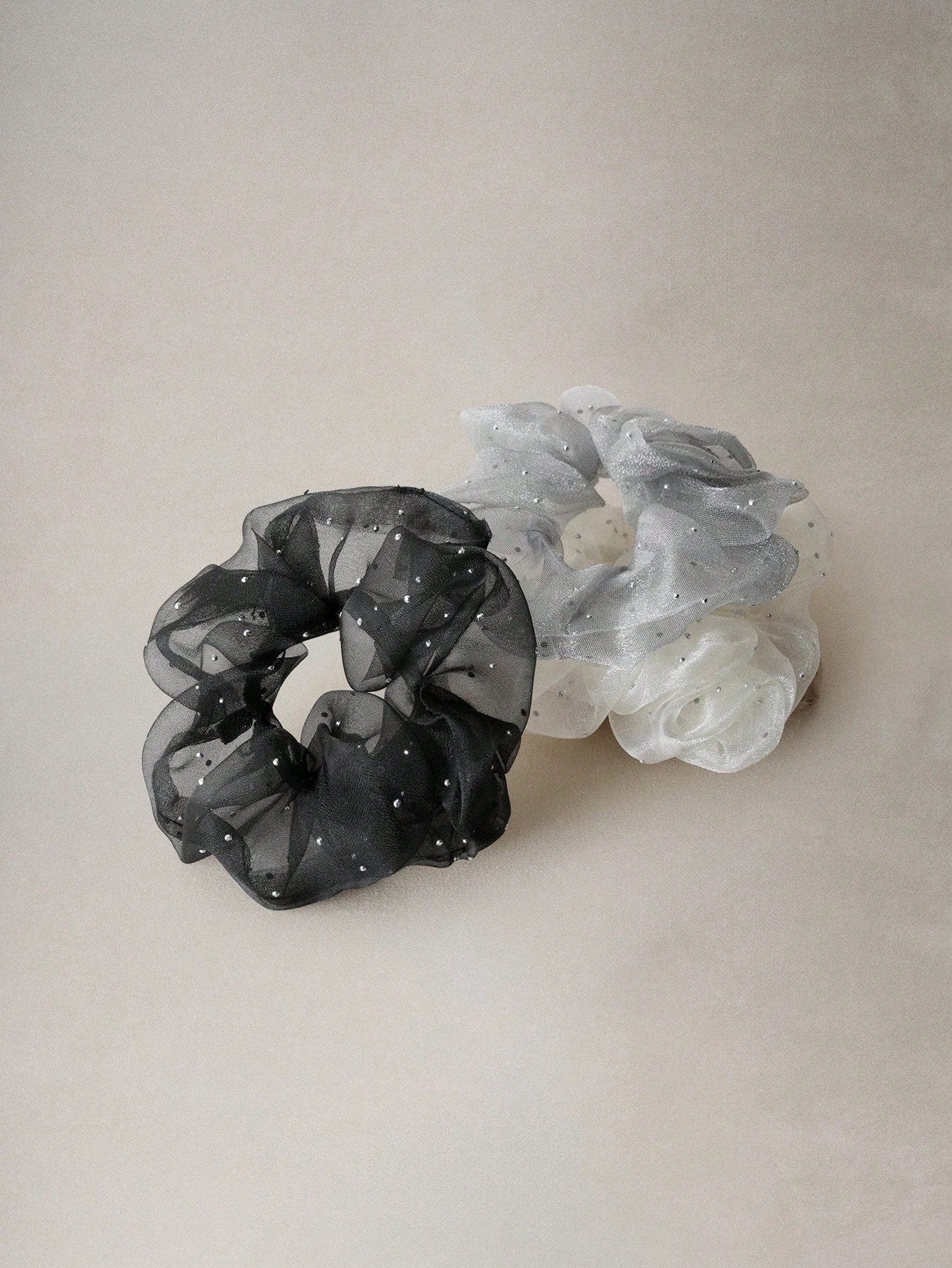 4/1pc Fashionable Elegant Mesh Hair Scrunchie, Pastoral Fairy Style Multi-Purpose Hair Accessory, Daily Wear, Outing, Decoration, Hair Tie, Hair Accessory, Hair Scrunchie, Hair Scrunchie, Headband Pon