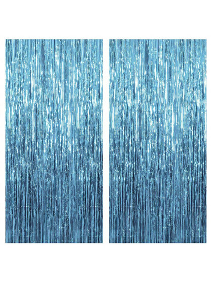 4 Packs Foil Curtain Backdrop Silver Metallic Tinsel Foil Fringe Curtains Photo Booth Props For Birthday Wedding Engagement Baby Shower Bachelorette Christmas Holiday Celebration Party Decorations
