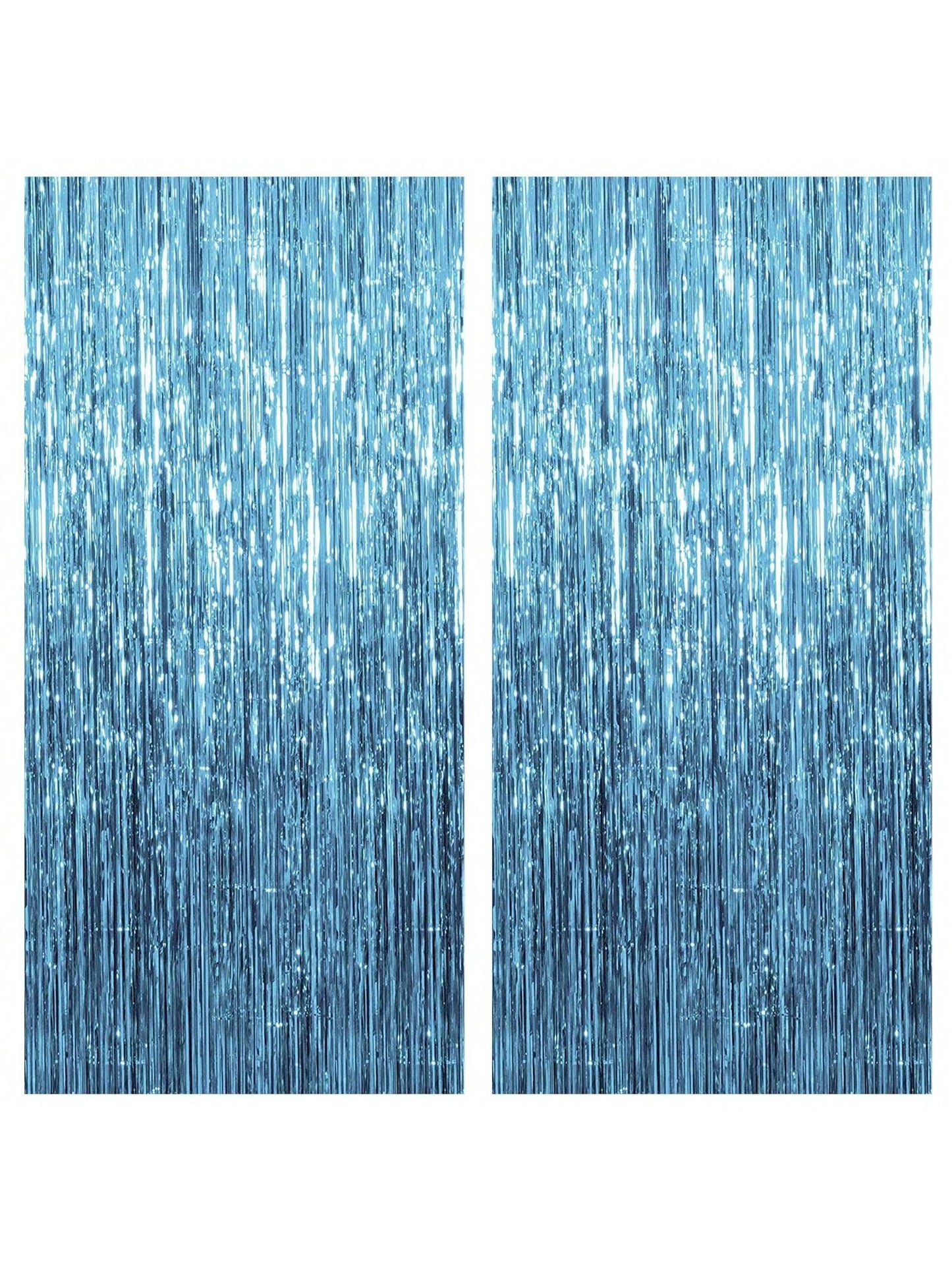 4 Packs Foil Curtain Backdrop Silver Metallic Tinsel Foil Fringe Curtains Photo Booth Props For Birthday Wedding Engagement Baby Shower Bachelorette Christmas Holiday Celebration Party Decorations