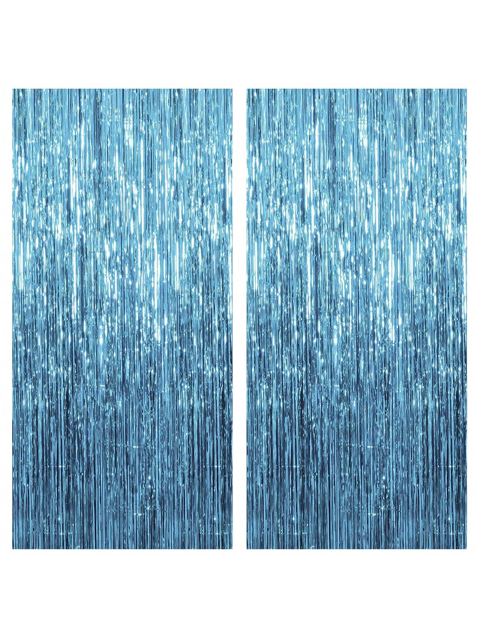 4 Packs Foil Curtain Backdrop Silver Metallic Tinsel Foil Fringe Curtains Photo Booth Props For Birthday Wedding Engagement Baby Shower Bachelorette Christmas Holiday Celebration Party Decorations