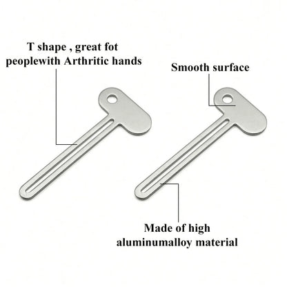 4pcs/2pcs/1pc Manual Toothpaste Squeezer, Toothpaste Dispenser Tool, Bathroom Toothpaste Cleaning Squeezer, Bathroom Supplies, Dorm Supplies, Room Decor, Bathroom Accessories, School Supplies, Toothpa