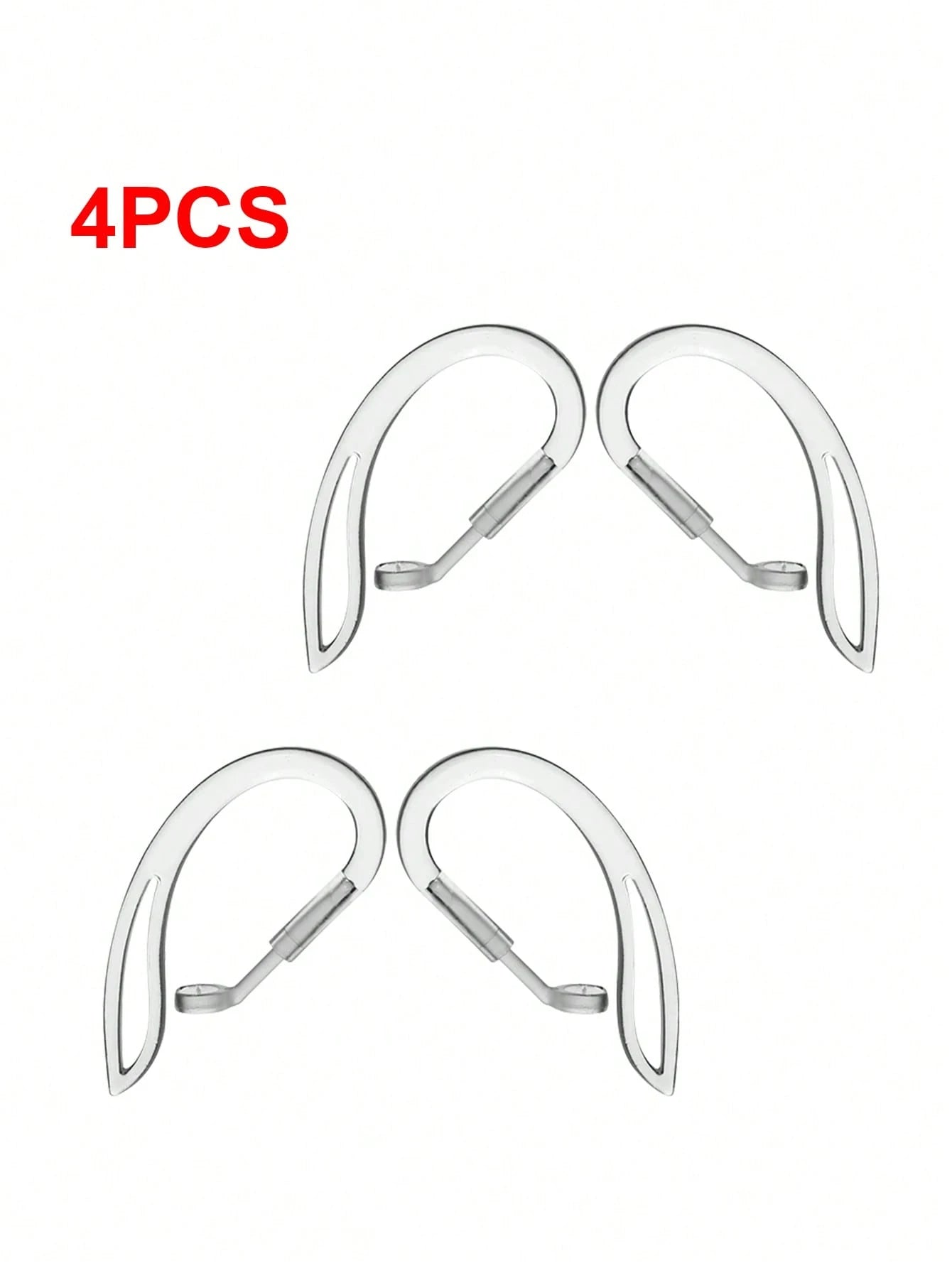 4pcs Airpods Ear Hooks Wireless Earphones Anti-Drop Anti-Lost Hanging Buckle 6mm Ear Hook