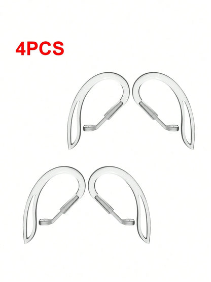4pcs Airpods Ear Hooks Wireless Earphones Anti-Drop Anti-Lost Hanging Buckle 6mm Ear Hook
