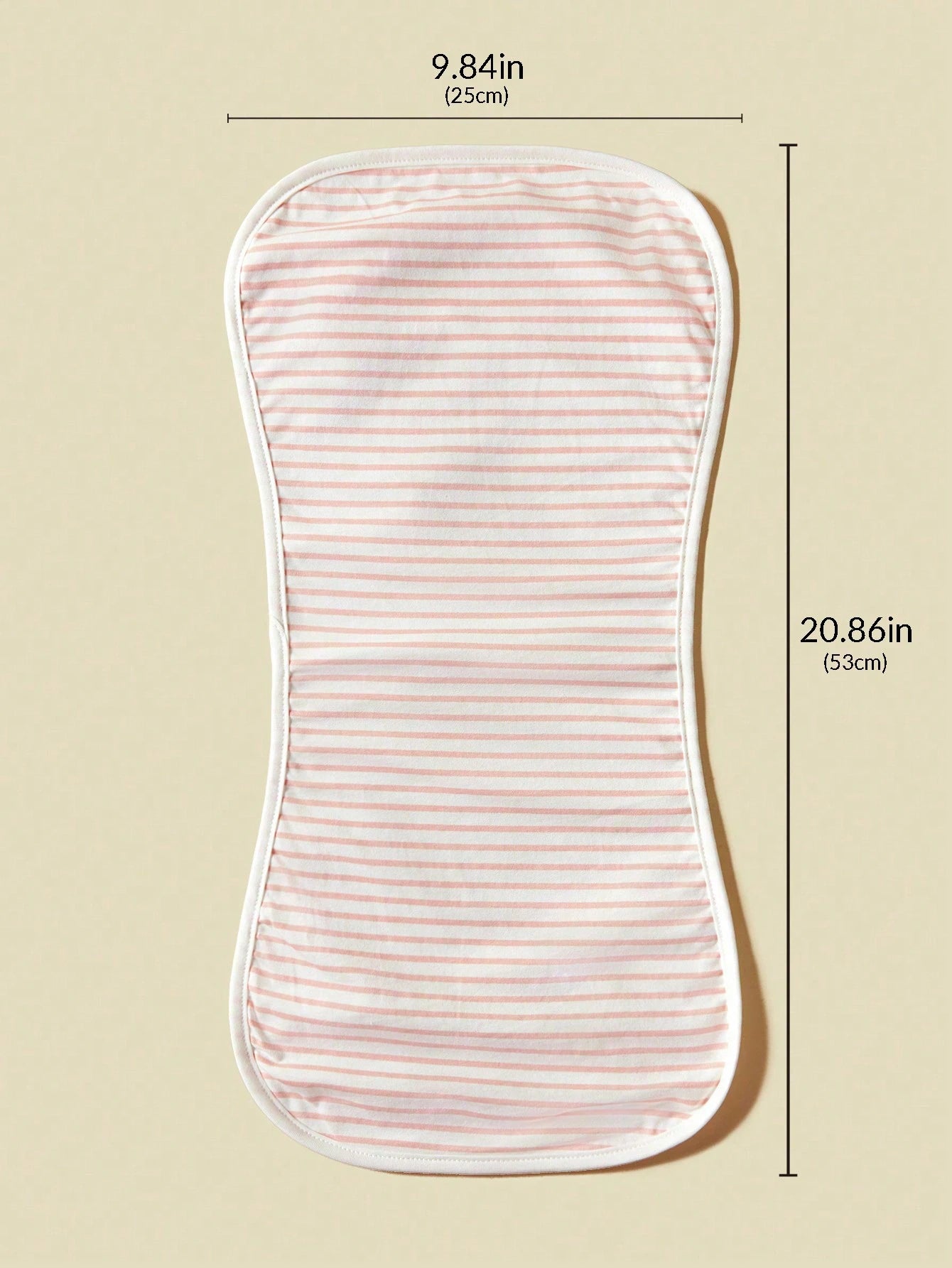 4pcs Baby Burp Cloths, Floral, Heart And Striped Design