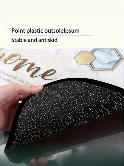 4pcs Black & Gray Geometric Heart Car Floor Mats| 2D Flat Design, Durable All-Weather Polyester Material, Easy To Clean| Suitable For Sedan & SUV, Fashionable Interior Accessory, Perfect Gift