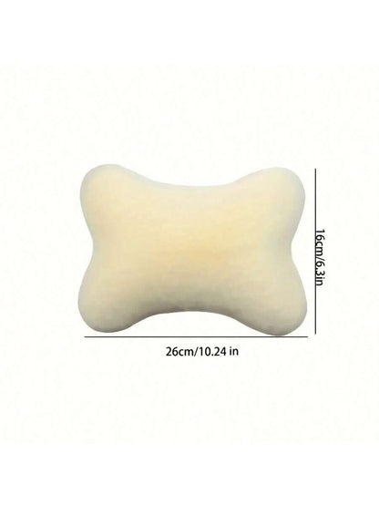 4pcs Luxury Plush Car Neck Pillows, Comfortable Neck Support, Faux Fur Texture, Soft Sponge Padding, Makes Traveling More Comfortable,Car Pillow