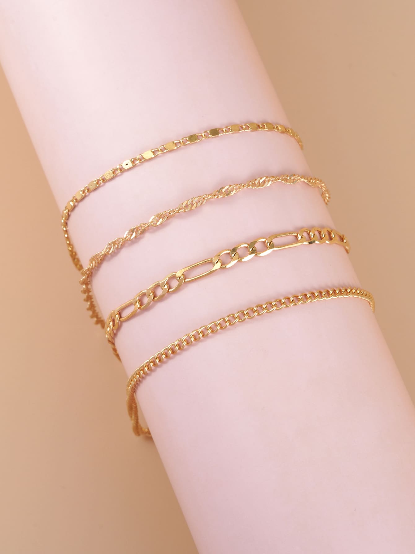 4pcs Minimalist Anklet