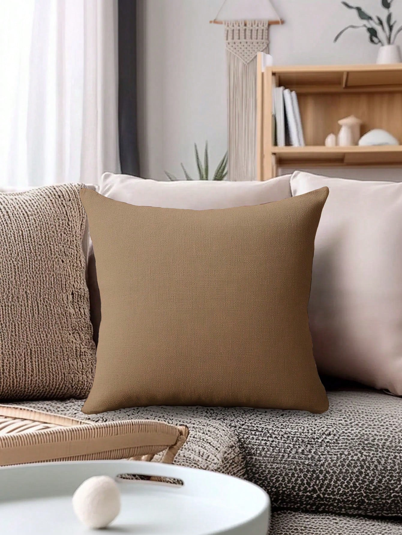 4pcs,Modern Minimalist Plaid Single-Sided Printed Pillow Covers,Fresh Minimalist Style,Home Decor Sofa Pillow Covers,Square Cushion Covers,Modern Sofa Decorative Pillow Covers,No Pillow Insert