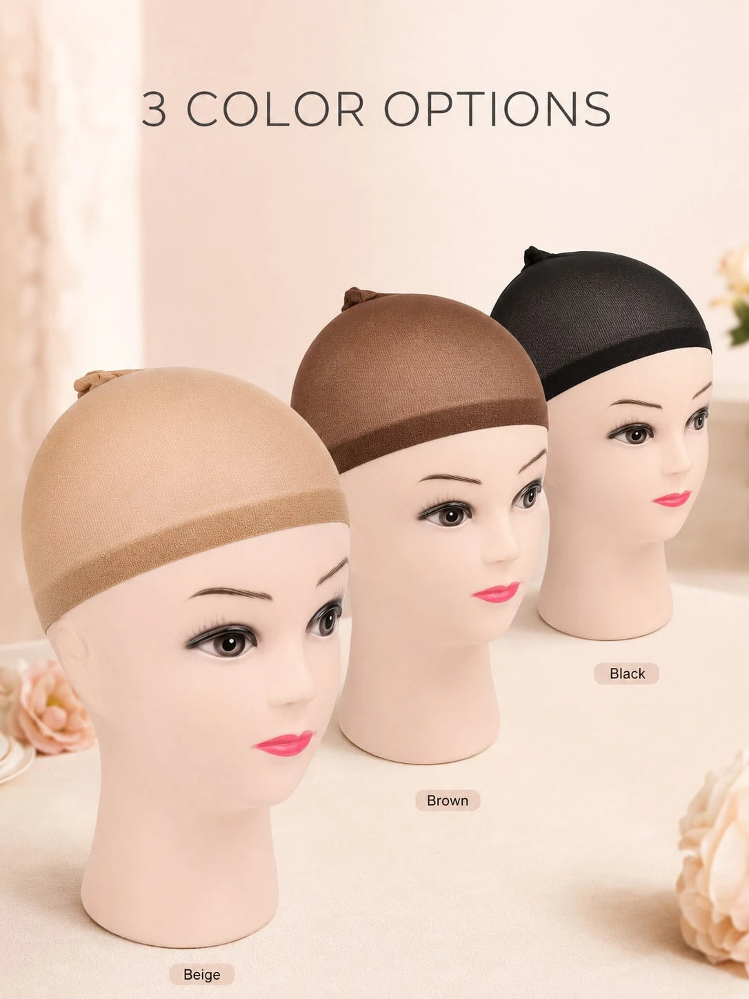 4Pcs Stretchy Nylon Wig Caps For Women, Breathable Lightweight Stocking Caps With Wide Elastic Band, Comfortable Hair Nets For Wigs, Cosplay, Stage Makeup, Daily Styling And Hair Protection, Available