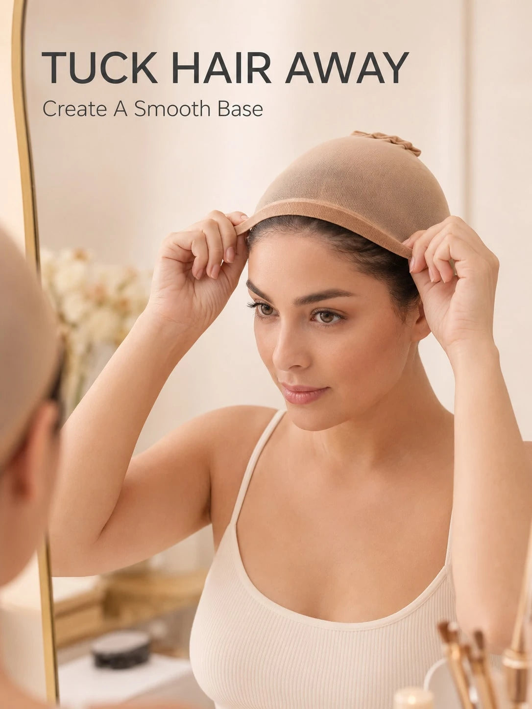 4Pcs Stretchy Nylon Wig Caps For Women, Breathable Lightweight Stocking Caps With Wide Elastic Band, Comfortable Hair Nets For Wigs, Cosplay, Stage Makeup, Daily Styling And Hair Protection, Available