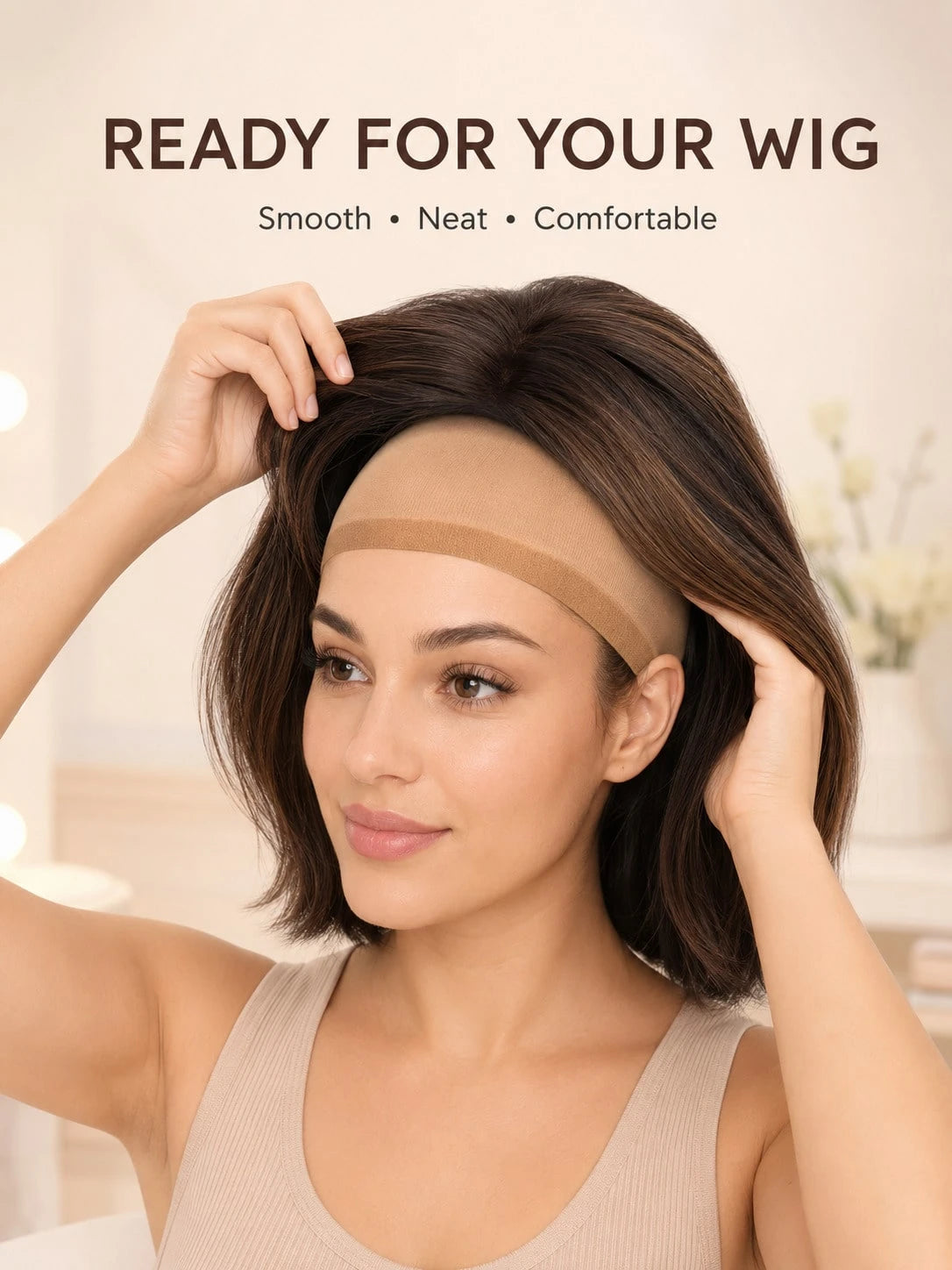 4Pcs Stretchy Nylon Wig Caps For Women, Breathable Lightweight Stocking Caps With Wide Elastic Band, Comfortable Hair Nets For Wigs, Cosplay, Stage Makeup, Daily Styling And Hair Protection, Available