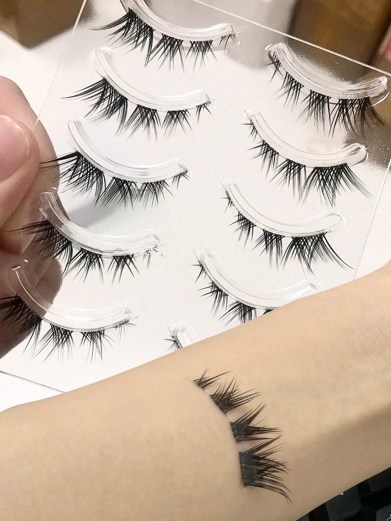 5 Pairs Fox Style Natural & Long & Wispy False Eyelashes ForDaily Party Makeup, Cat Eye & Fairy Style False Lashes ForGlamorous Look