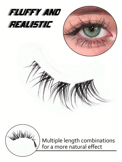 5 Pairs Fox Style Natural & Long & Wispy False Eyelashes ForDaily Party Makeup, Cat Eye & Fairy Style False Lashes ForGlamorous Look