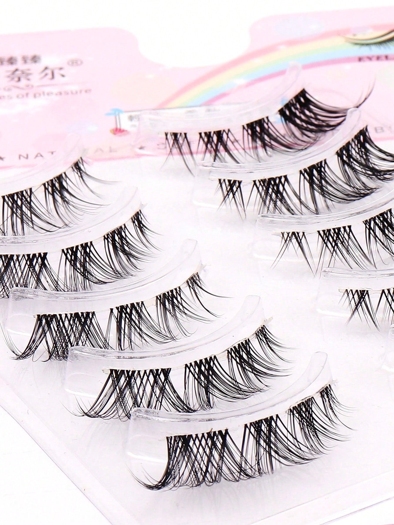 5 Pairs Fox Style Natural & Long & Wispy False Eyelashes ForDaily Party Makeup, Cat Eye & Fairy Style False Lashes ForGlamorous Look