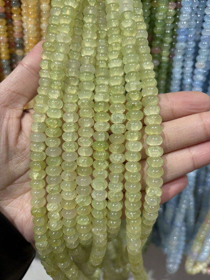 50/100pcs 5mm X 8mm Imitation Jade, Agate, Abacus Beads, Loose Beads, Wheel Beads, Spacer Beads For DIY Jewelry Making, Bracelets, Keychains, Necklaces, Crafts Decoration, Colorful Beads Material To I