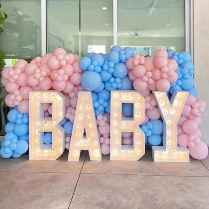 50pcs 10-Inch Pink And Blue Latex Balloons, Suitable For Gender Reveal, Anniversary, Birthday Party, Princess Decorations, Weddings, Indoor And Outdoor Decorations