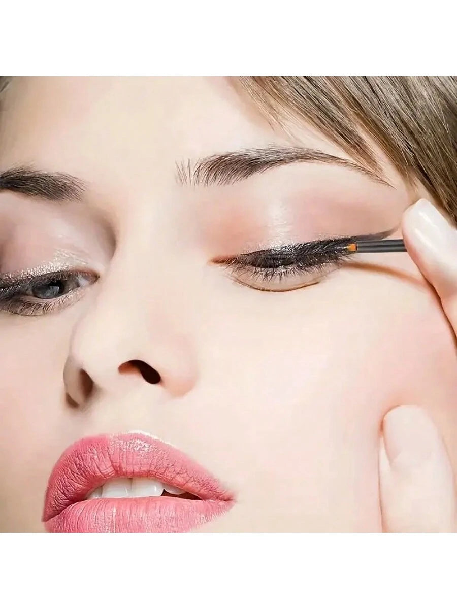 50pcs 100Pcs 200pcs/Set Disposable Eyeliner Brushes With Cap Fine Fiber Nail Art Pen Applicators Wand Professional Cosmetic Mini Makeup Tools,Eyebrow Brush,Eyeshadow Brush,Spoolie,Spoolie Brush,Giveaw