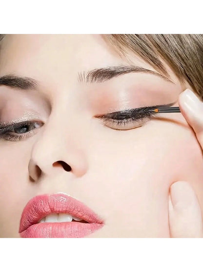50pcs 100Pcs 200pcs/Set Disposable Eyeliner Brushes With Cap Fine Fiber Nail Art Pen Applicators Wand Professional Cosmetic Mini Makeup Tools,Eyebrow Brush,Eyeshadow Brush,Spoolie,Spoolie Brush,Giveaw