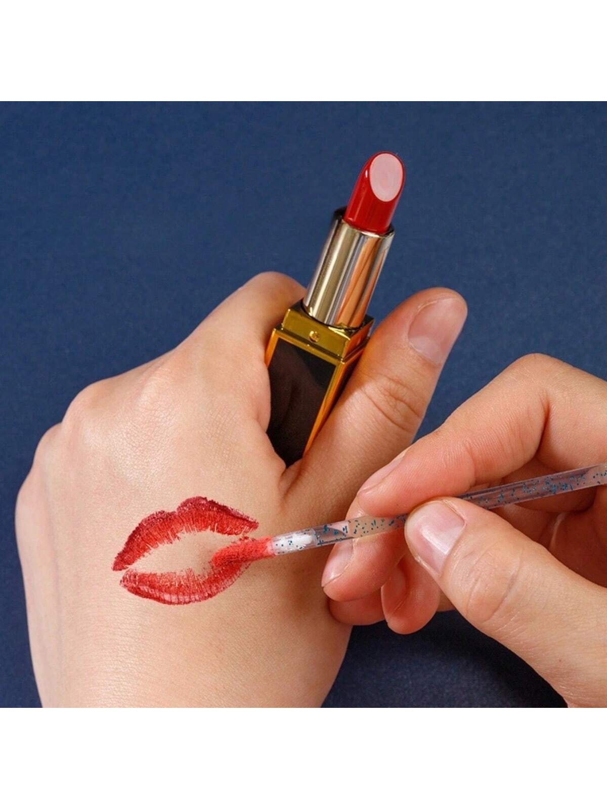 50PCS/100PCS/500PCS,Lip Brush,Disposable Lip Brush Lipstick Gloss Applicator Cosmetic Wand Micro Cleaning Brush,Eyelash Extension Tool,Can Be Used To Apply Lipstick/Lipgloss/Nail Polish/Concealer/Eye