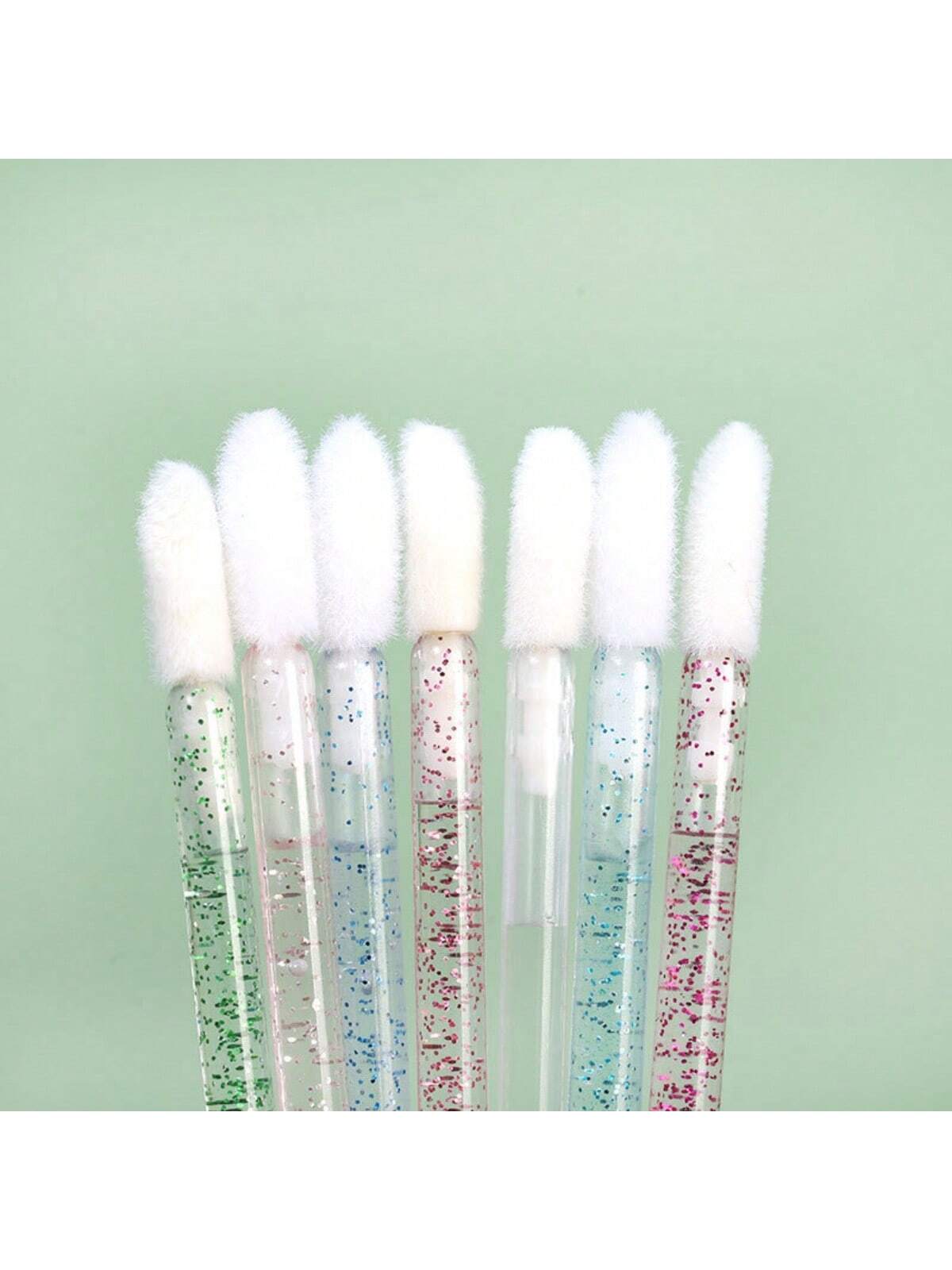 50PCS/100PCS/500PCS,Lip Brush,Disposable Lip Brush Lipstick Gloss Applicator Cosmetic Wand Micro Cleaning Brush,Eyelash Extension Tool,Can Be Used To Apply Lipstick/Lipgloss/Nail Polish/Concealer/Eye