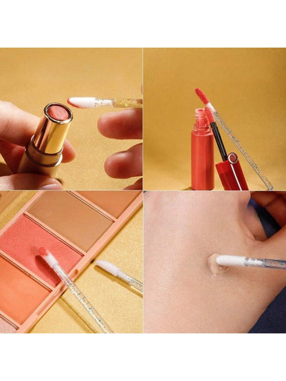 50PCS/100PCS/500PCS,Lip Brush,Disposable Lip Brush Lipstick Gloss Applicator Cosmetic Wand Micro Cleaning Brush,Eyelash Extension Tool,Can Be Used To Apply Lipstick/Lipgloss/Nail Polish/Concealer/Eye
