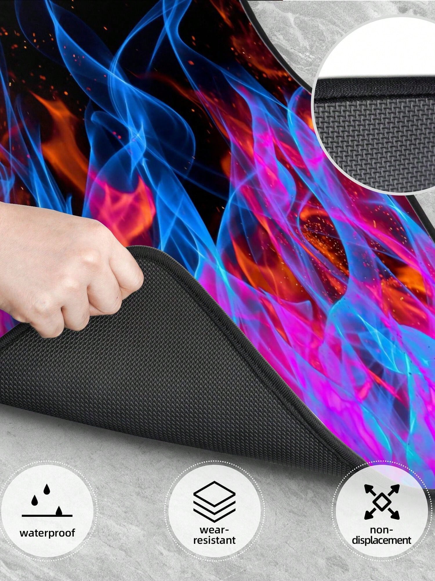 55387295 4-Piece Custom Printed All-Weather Floor Mats- Universal Fit For Suv, Truck, Van| Easy Clean