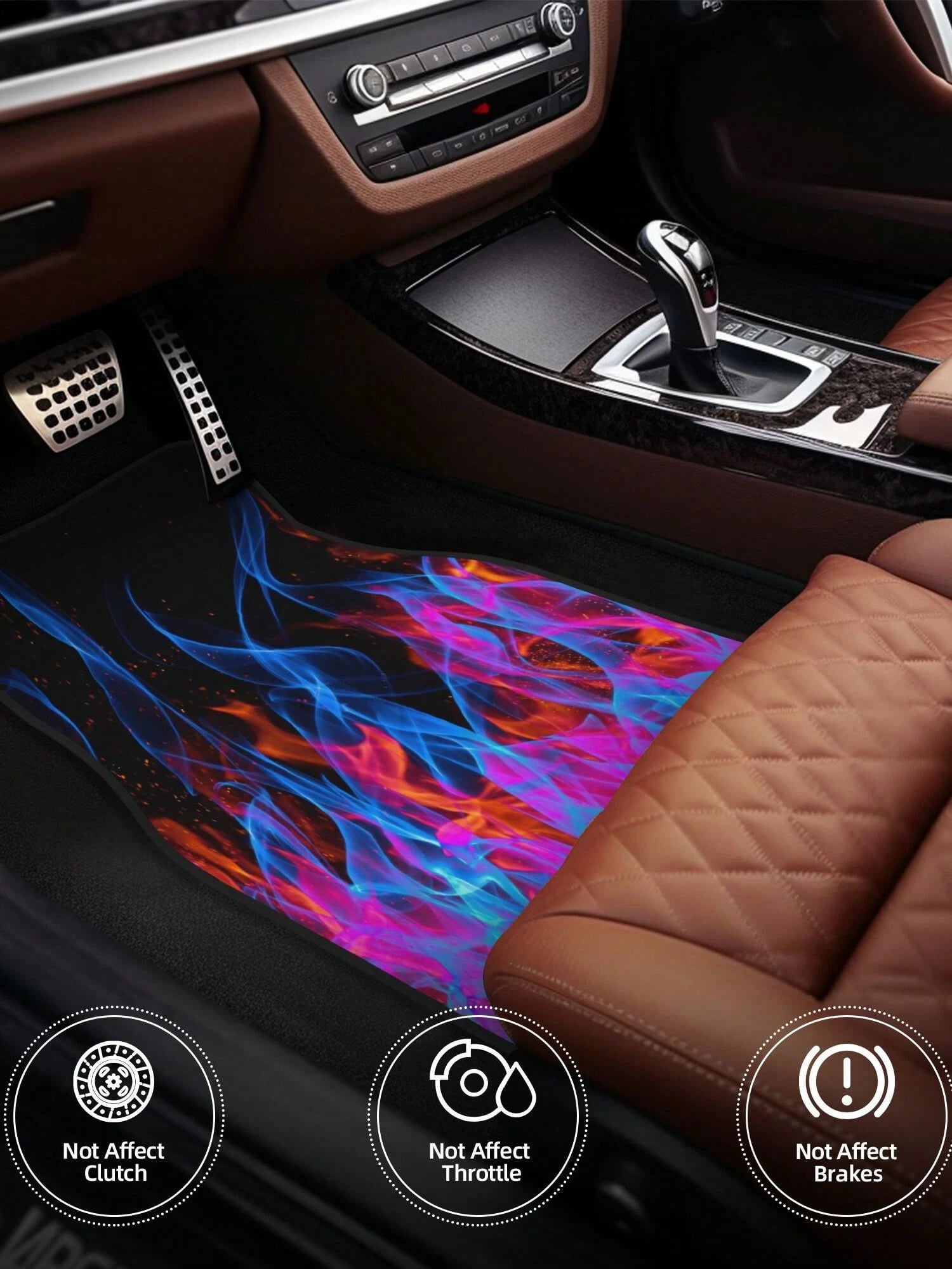 55387295 4-Piece Custom Printed All-Weather Floor Mats- Universal Fit For Suv, Truck, Van| Easy Clean