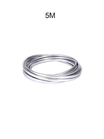 5m Plated Car Air Conditioning Vent U-Shaped Strip, Body Modification Design Bright Strip 5m Plated DIY Decoration, 1 Car Door Edge Protection Strip, Door Scratch Resistant Decorative Strip, Door Seal