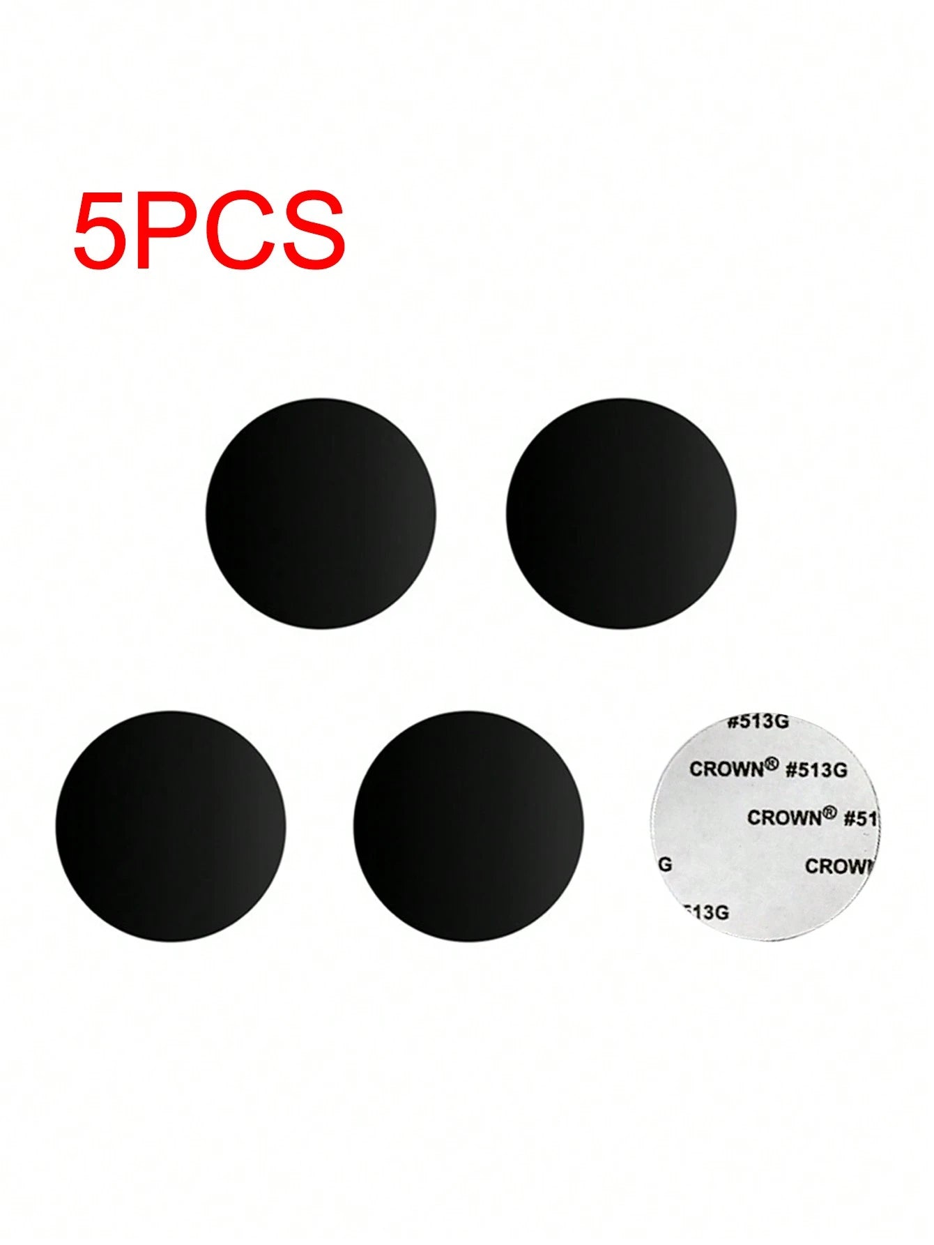 5pcs Car Mount Bracket Stainless Steel Plate With Magnetic Circle Sticker & Ultra Thin Adhesive Circular Metal Plate For Creative Phone Case/Car Phone Holder