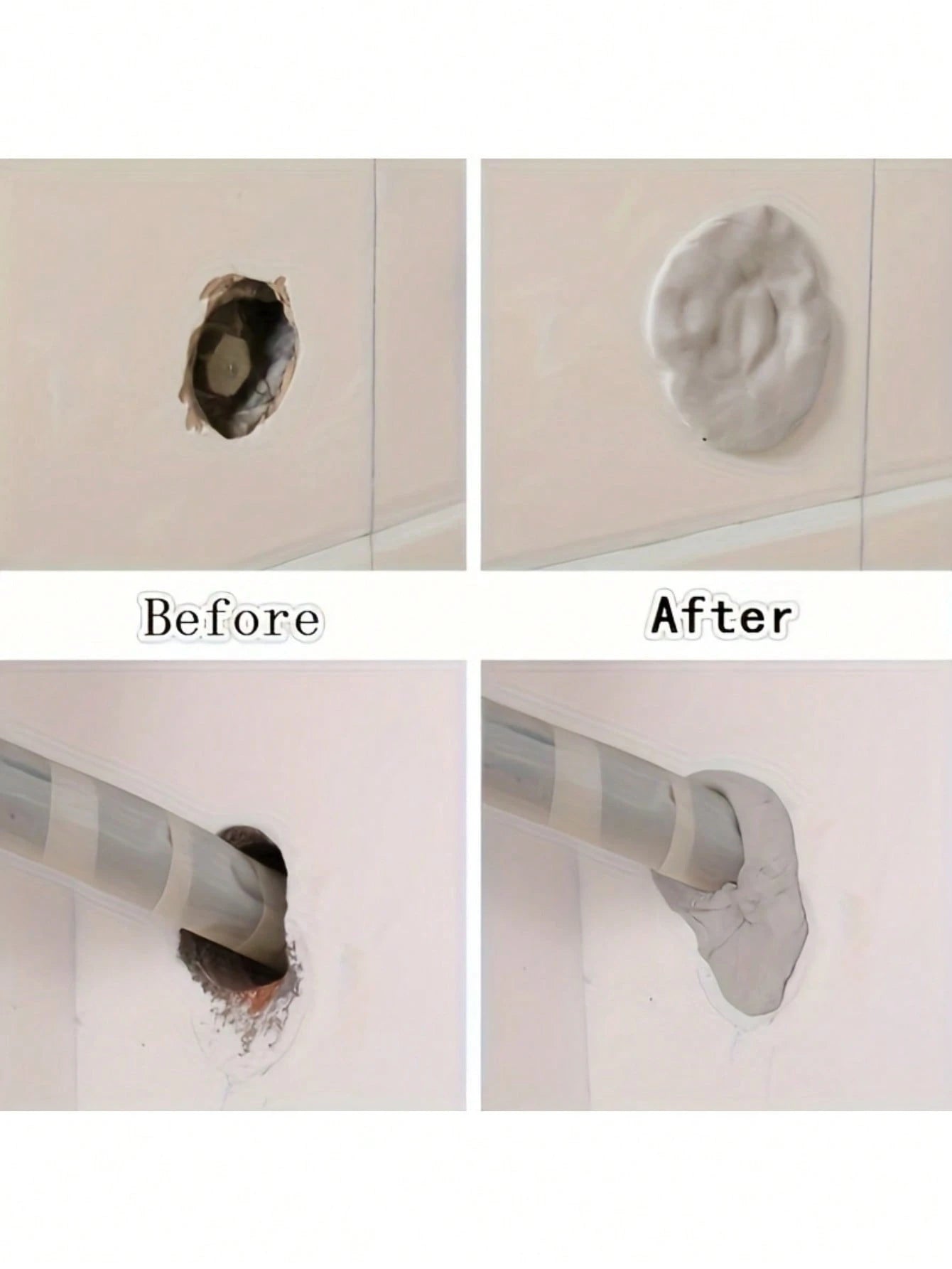 5pcs High-Quality Waterproof Wall Repair Sealant Sticks, Pipe Odor And Insect Proof, Drywall Patch Putty