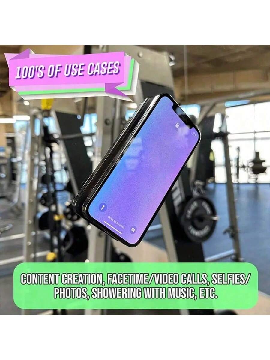 5pcs/Set Silicone Phone Grip Holder With 24pcs Suction Cups, Compatible With IPhone & Android Phones: Selfie & Video Sticky Phone Handle, Applicable For Shower & Wall Mounting, Great Gift For Friends