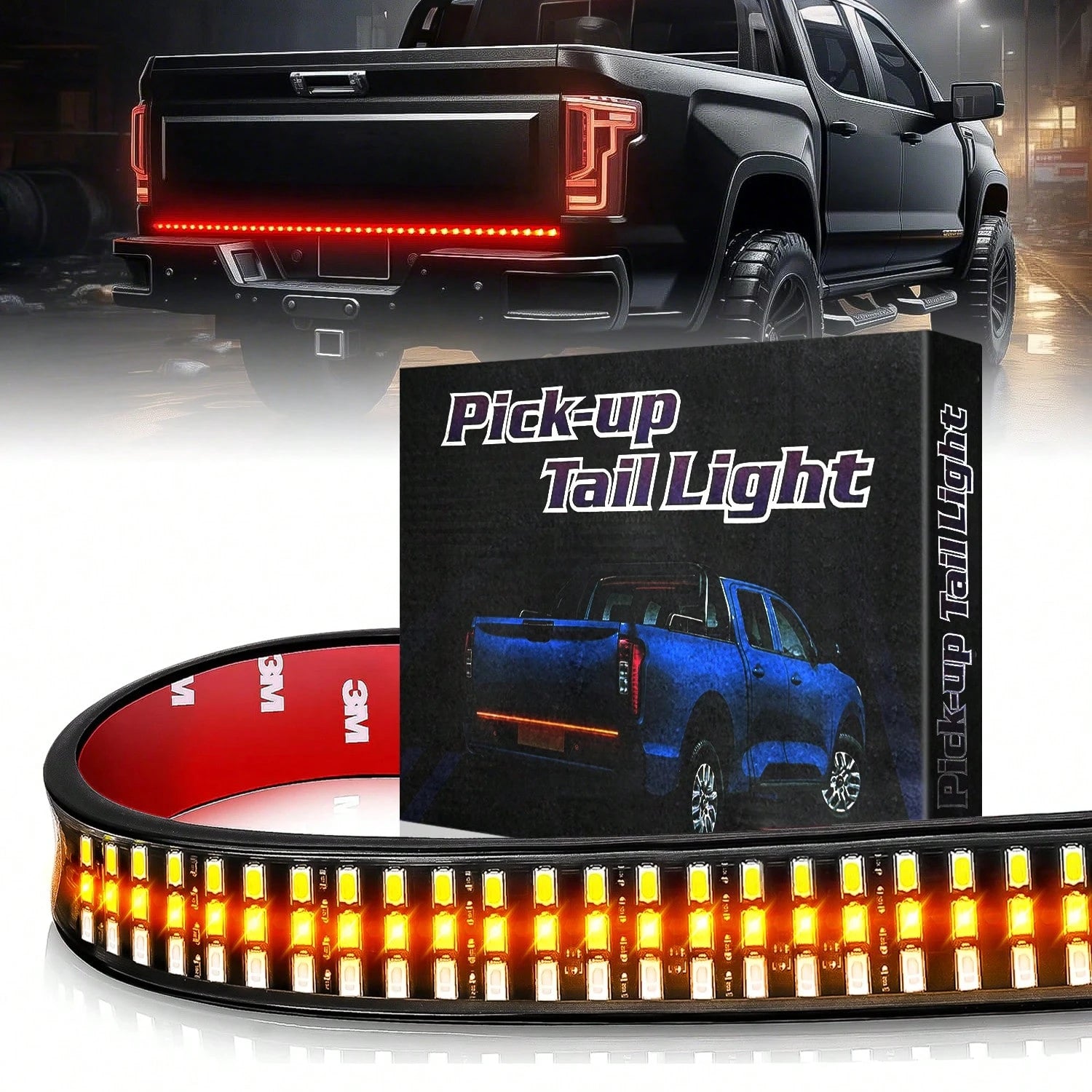 60 Inch Car Truck Tailgate Light Bar 12V 5 Function LED Brake Light Strip Turn Signal Warning Reverse Light Waterproof-Car Accessories\Car\Car Accessories For Woman