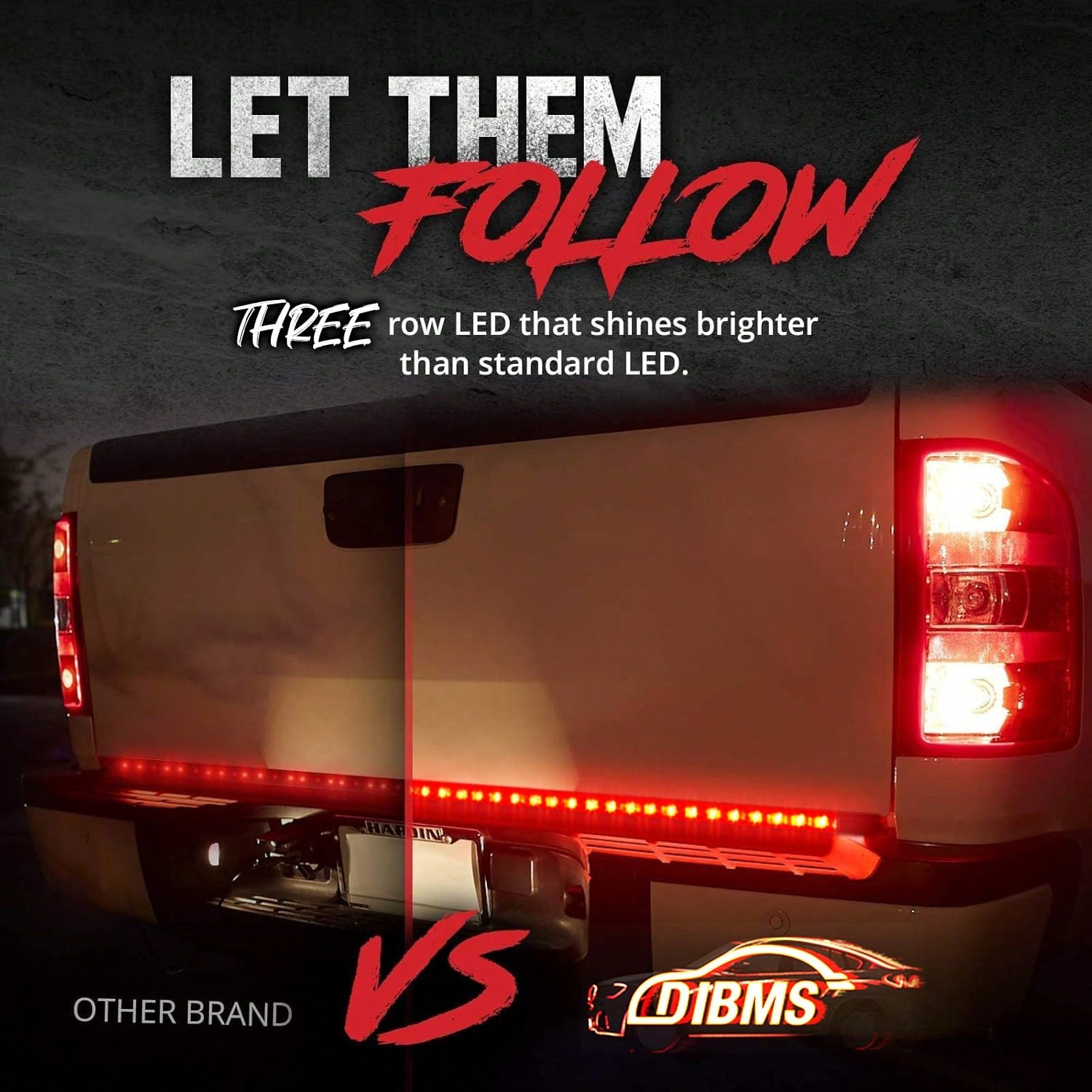 60 Inch Car Truck Tailgate Light Bar 12V 5 Function LED Brake Light Strip Turn Signal Warning Reverse Light Waterproof-Car Accessories\Car\Car Accessories For Woman