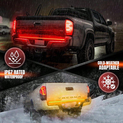 60 Inch Car Truck Tailgate Light Bar 12V 5 Function LED Brake Light Strip Turn Signal Warning Reverse Light Waterproof-Car Accessories\Car\Car Accessories For Woman